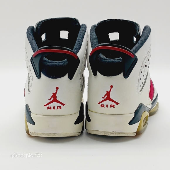 Jordan 6 Retro "Carmine" 2014 Basketball Shoes Size 4.5 Youth/6 Women - Picture 7 of 13